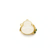 24K Gold Hetian Jade Pendant