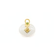 24K Gold Hetian Jade Pendant