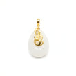 24K Gold Hetian Jade Pendant