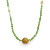 24k GOLD HETIAN JADE NECKLACE