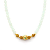 24k GOLD HETIAN JADE NECKLACE