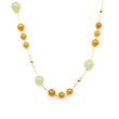 24k GOLD HETIAN JADE NECKLACE