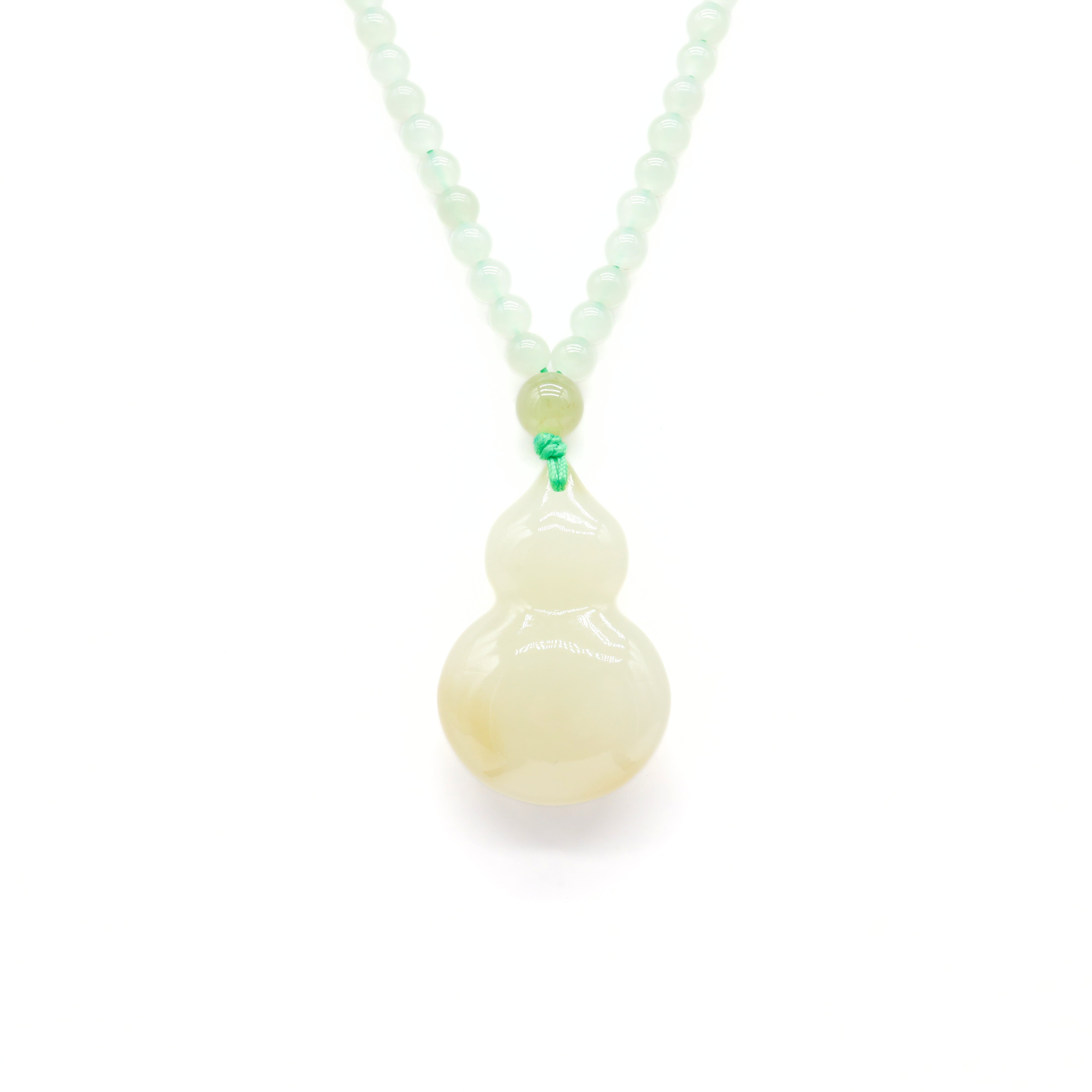 24k GOLD HETIAN JADE NECKLACE