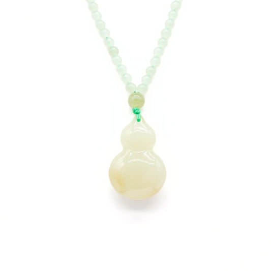 24k GOLD HETIAN JADE NECKLACE