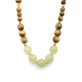 24k GOLD HETIAN JADE NECKLACE