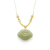 24k GOLD HETIAN JADE NECKLACE