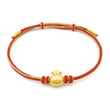 24K Gold Fortune Bag charm Bracelet