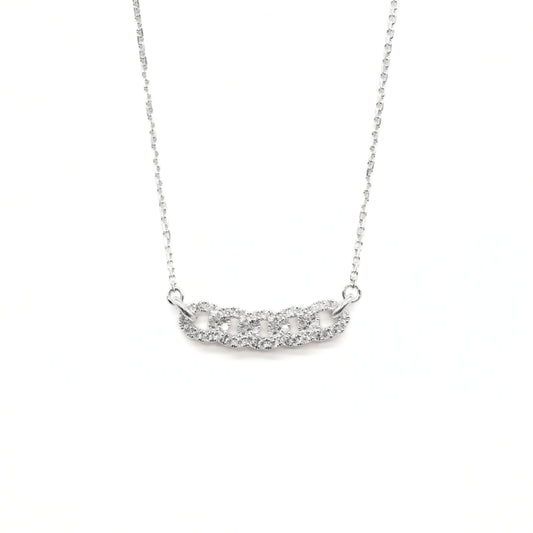 Pavé Chain Lab-Diamonds Link Necklace
