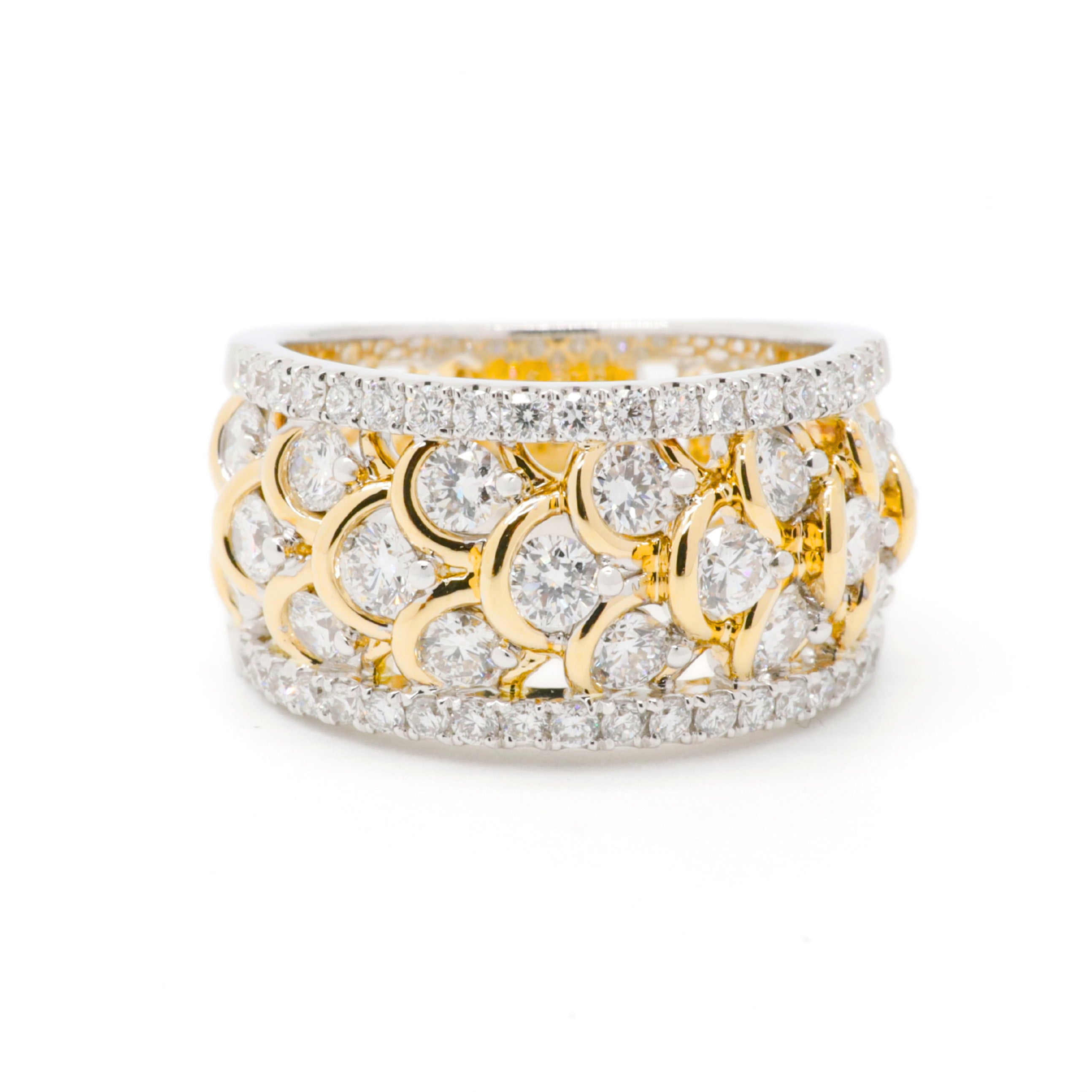 Luxe Openwork Lab-Grown Diamond Band Ring