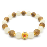 24K GOLD HETIAN JADE BRACELET