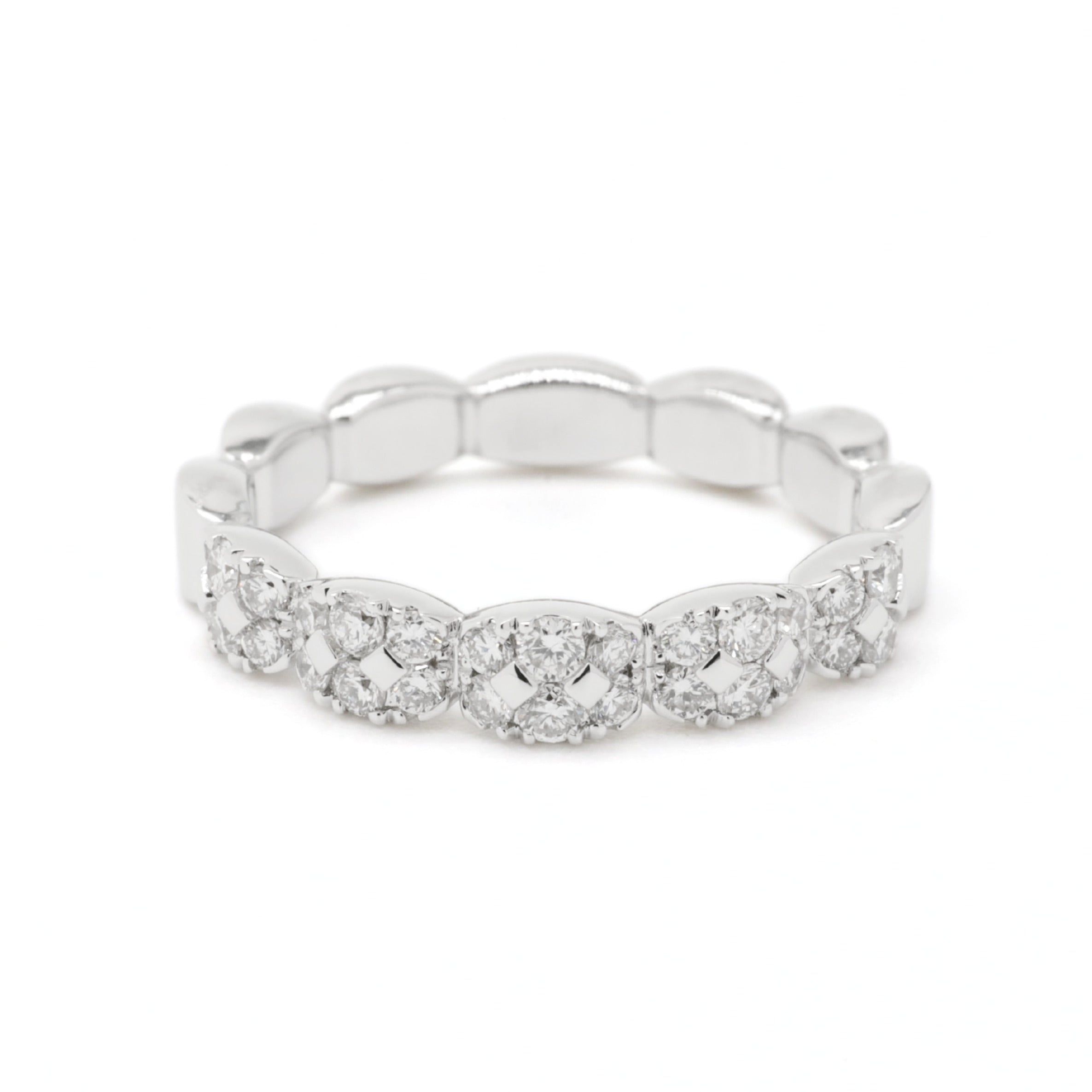 Lab-Grown Diamond Vintage Cluster Ring