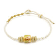 24K Gold floral charm Bracelet