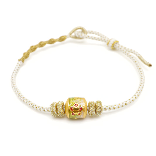 24K Gold floral charm Bracelet