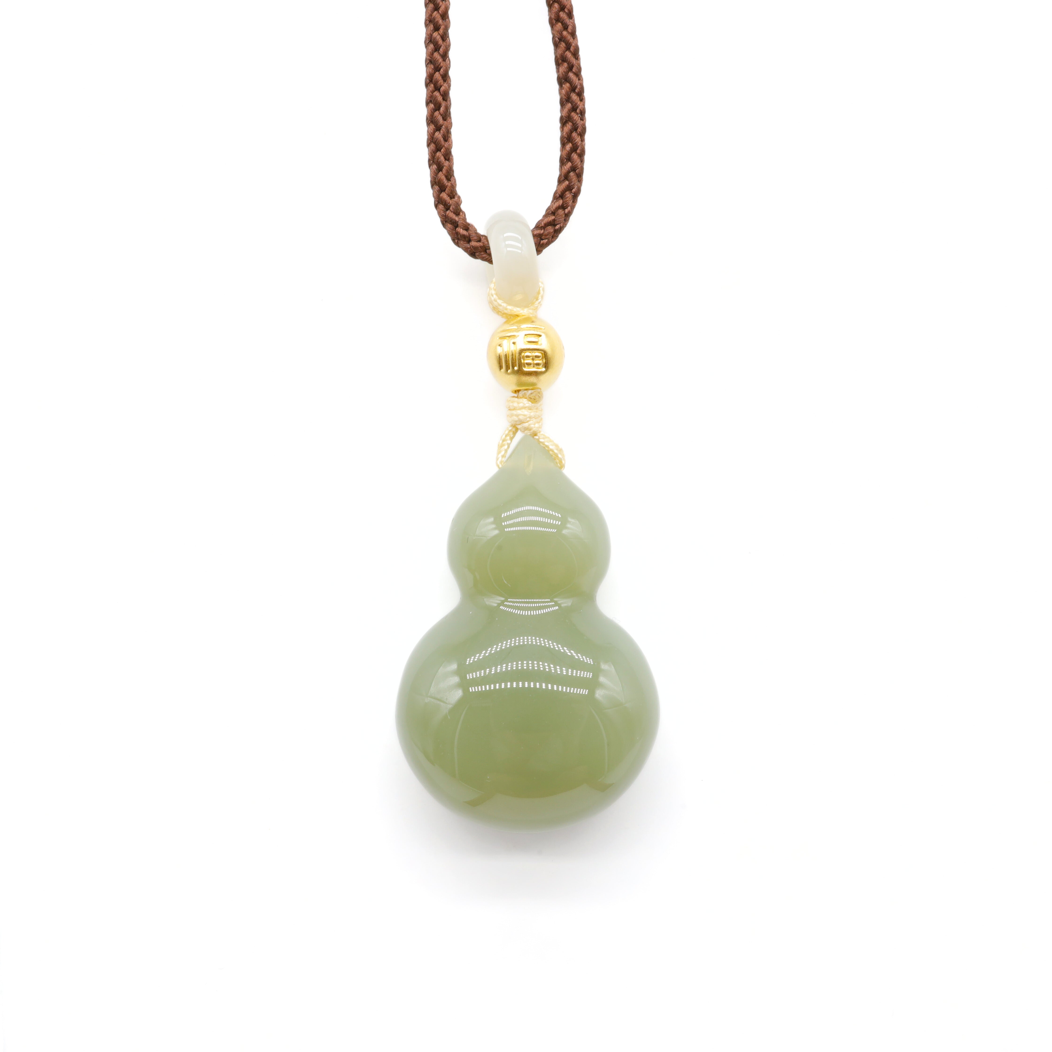 24k GOLD HETIAN JADE NECKLACE