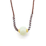 24k GOLD HETIAN JADE NECKLACE