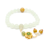 24K GOLD HETIAN JADE BRACELET