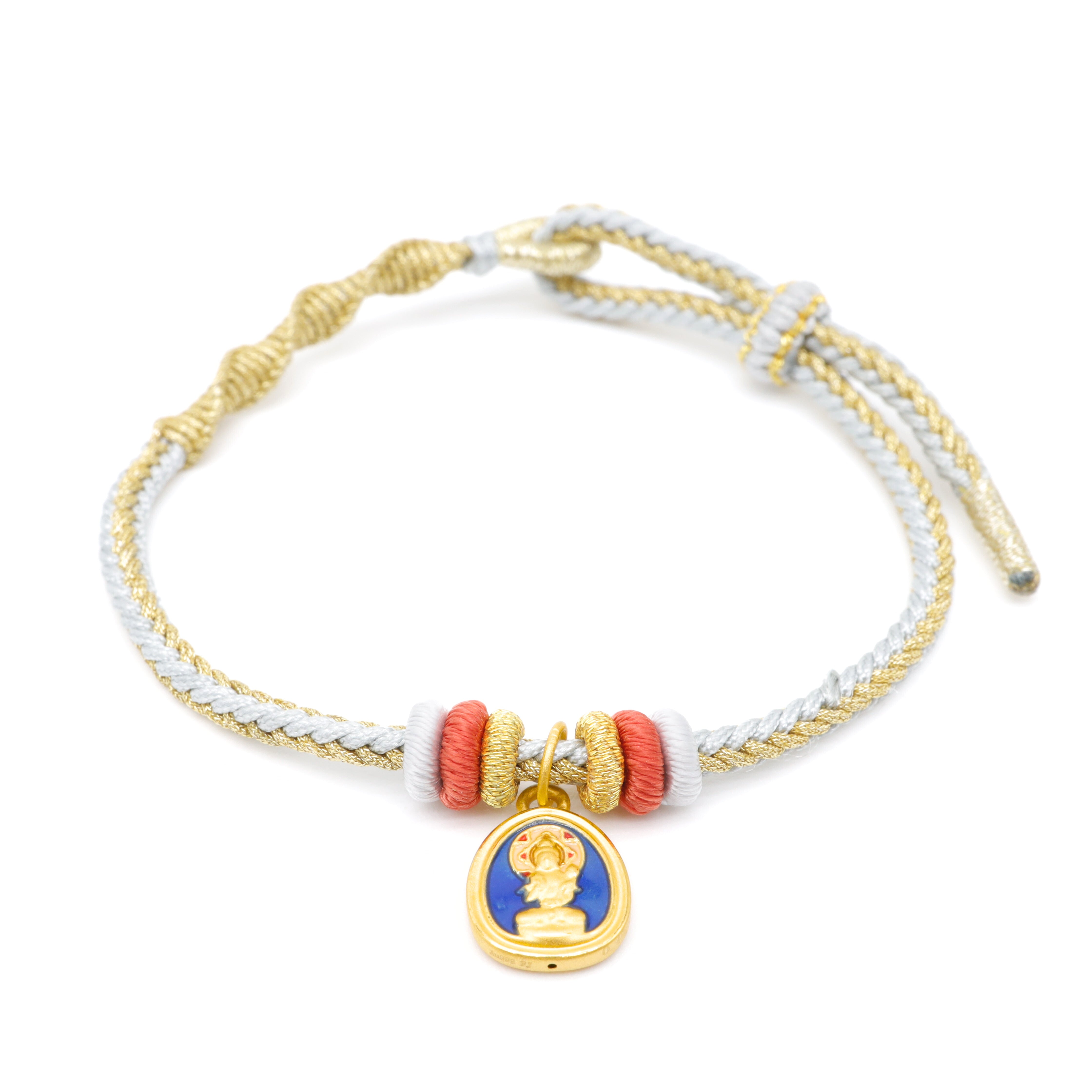 24K Gold Buddha charm Bracelet