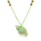 24k GOLD HETIAN JADE NECKLACE