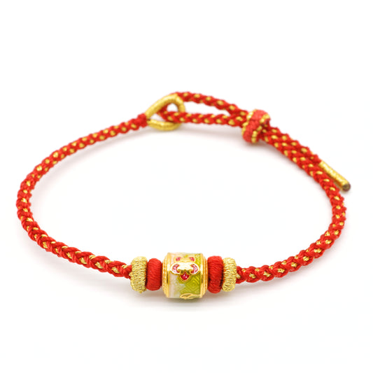 24K Gold floral charm  Bracelet