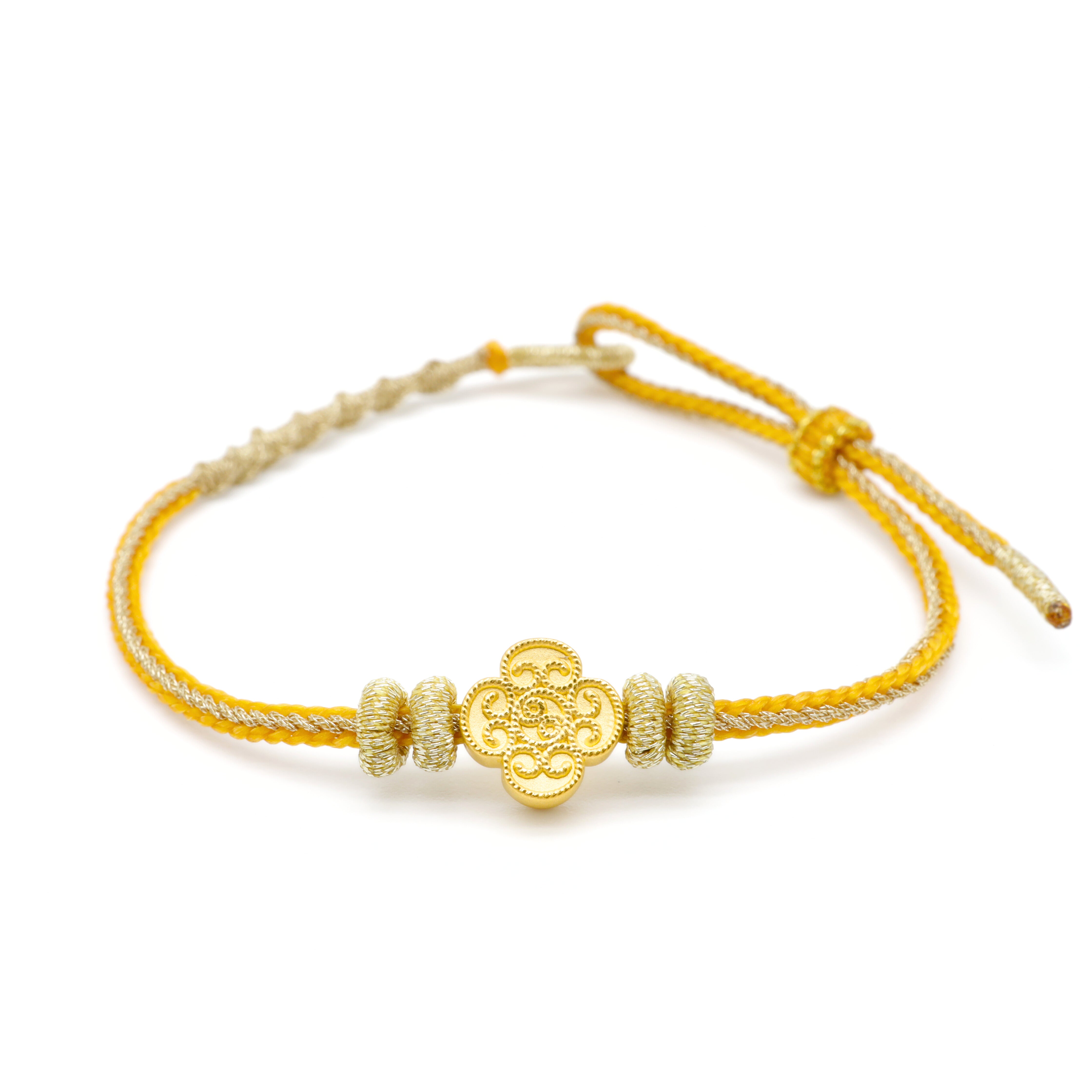 24K Gold Charm Bracelet