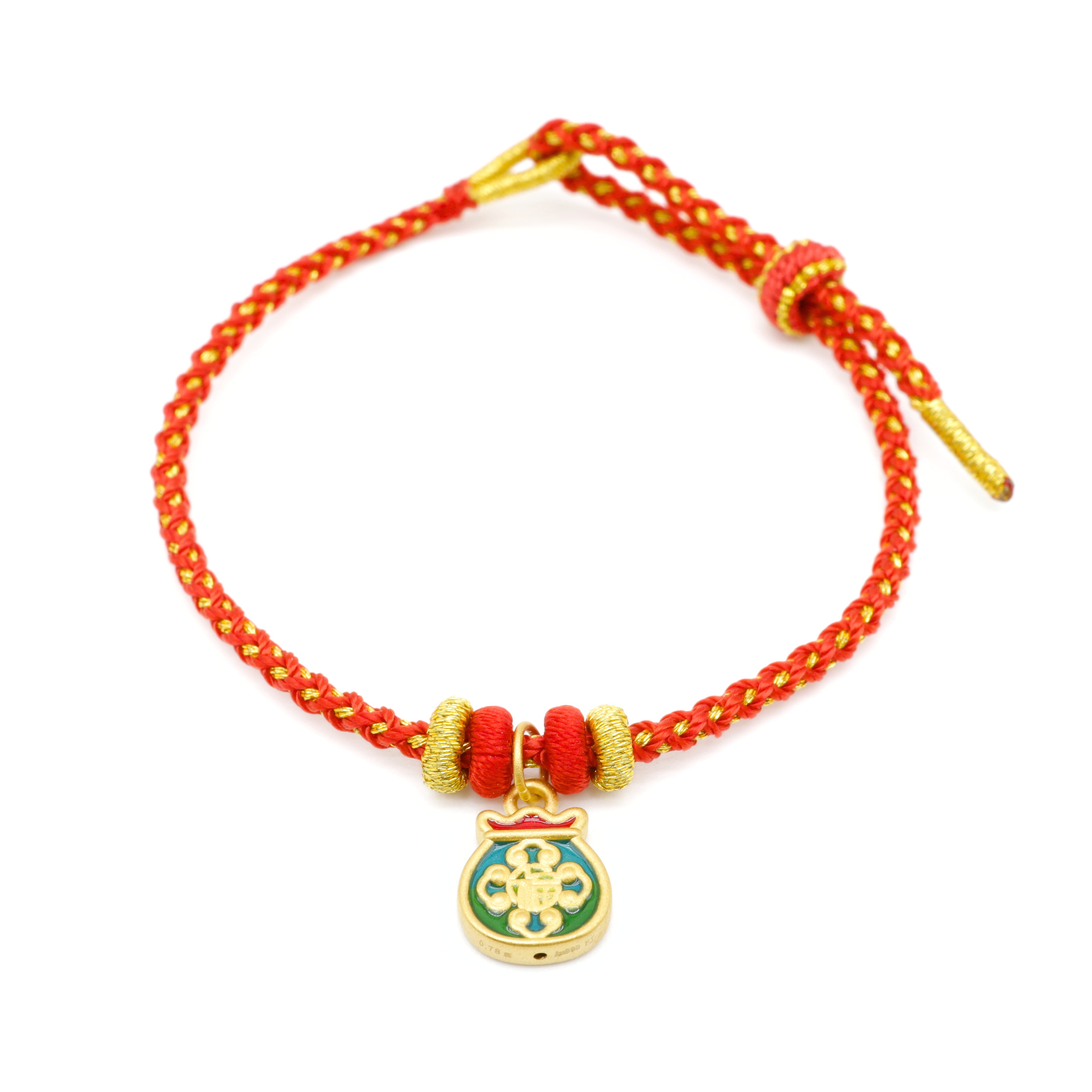 24K Gold Charm Bracelet