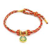 24K Gold fortune bag charm Bracelet