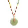 24k GOLD HETIAN JADE NECKLACE