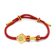 24K Gold Floral Charm Bracelet