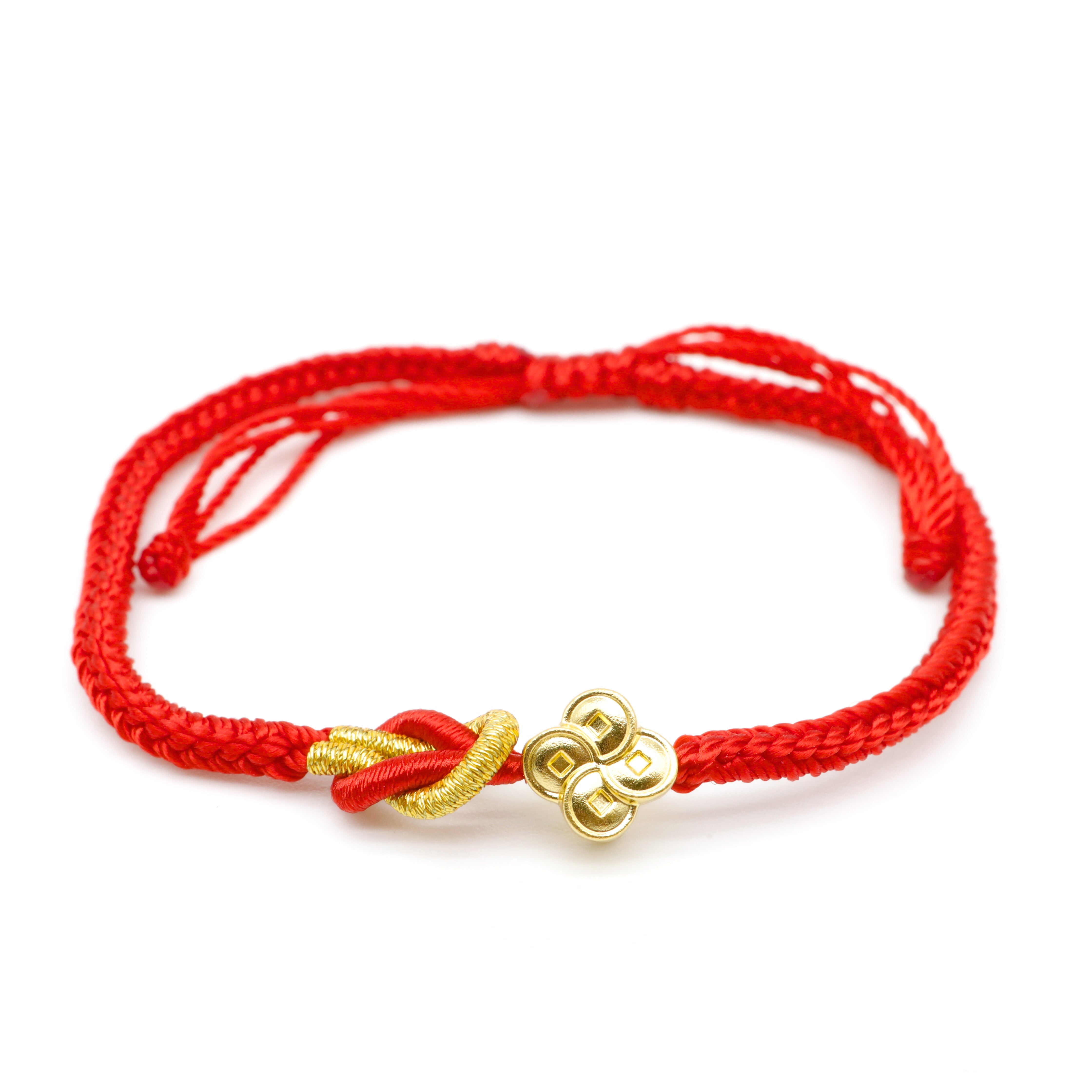 24K Gold Coin Charm Bracelet