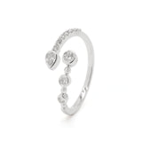 Lab-Grown Diamond Mixed Shape Open Band Ring
